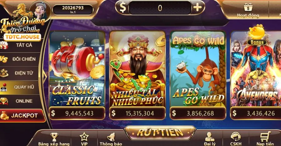 Trò chơi Jackpot khủng tại MB88